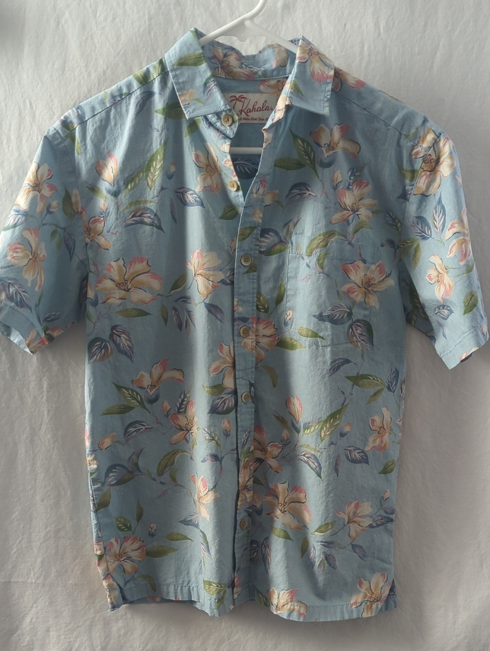 Authentic Kahala "Cereus Bloom" Aloha Shirt - Handcrafted in Hawaii Men's XS